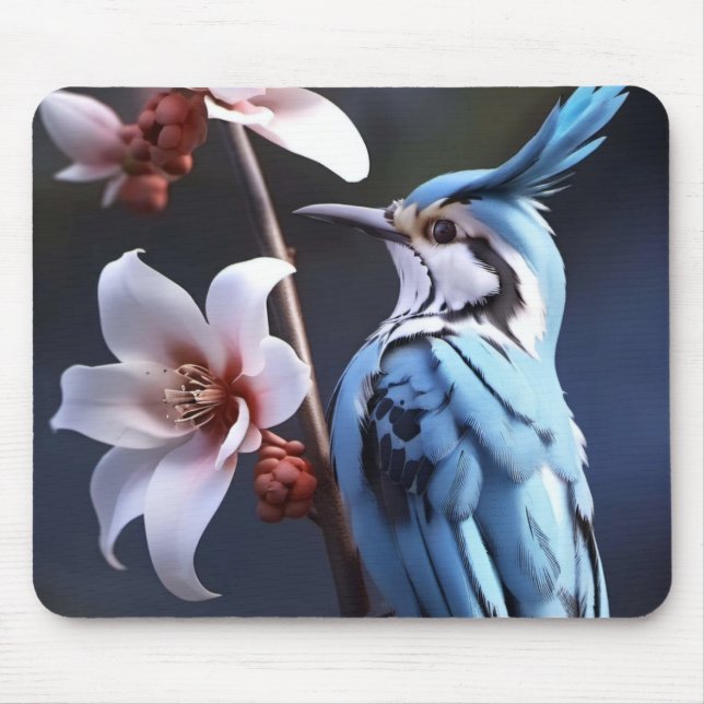 Bluejay och Flowers Musmatta (Framsidan)