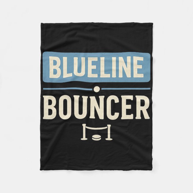 Blueline Bouncer Rolig Hockey Backspelare Spelare  Fleecefilt (Framsidan)