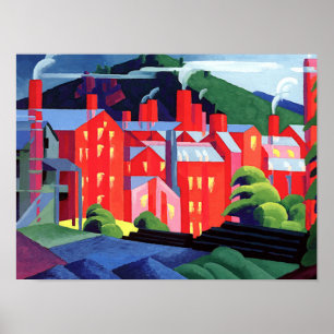 Bluemner - Jersey Silke Mills Poster