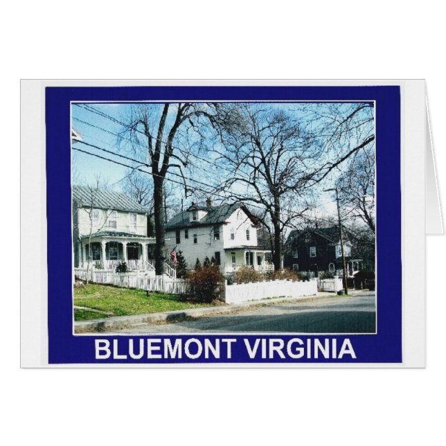 BLUEMONT VIRGINIA HÄLSNINGSKORT (Framsidan Horizontal)