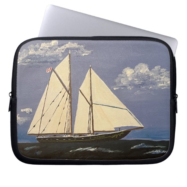 Bluenose, en tävla båt laptop fodral (Framsidan)