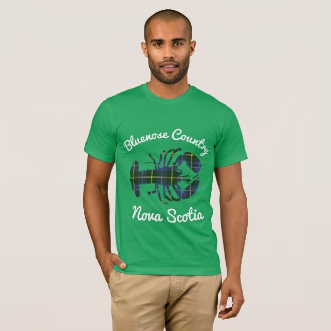 Bluenose land Nova Scotia Shirt lobster T Shirt (Hel framsida)