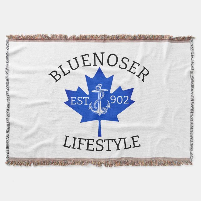 Bluenoser Lifestyle Maple löv 902 Eh! Filt (Framsidan)