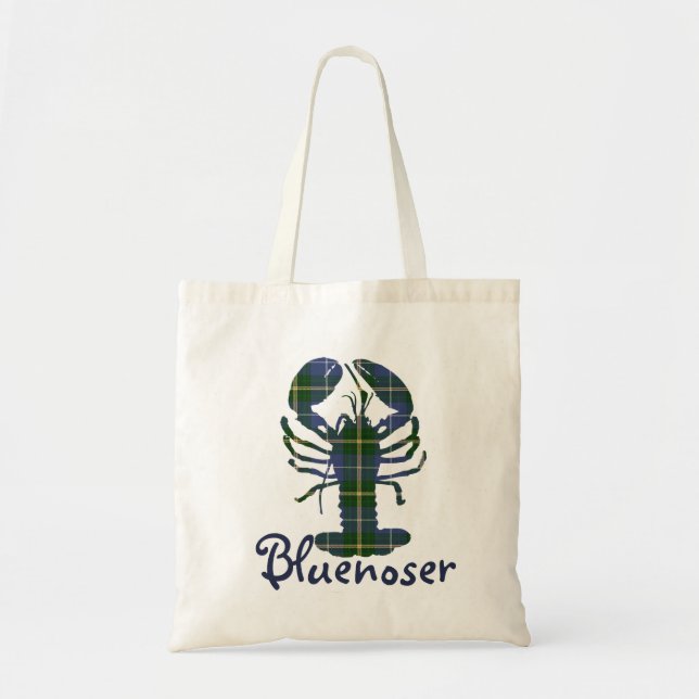 Bluenoser Nova Scotia tartan lobster tobag Tygkasse (Framsidan)