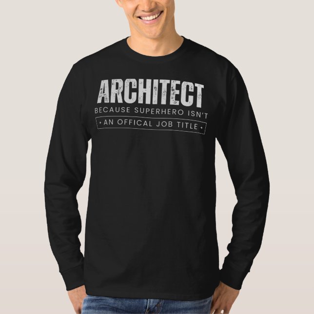 Blueprint Hero Chronicles: Architect - Eftersom Su T Shirt (Framsida)
