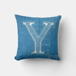 Blueprint Monogram Letter Y Kudde