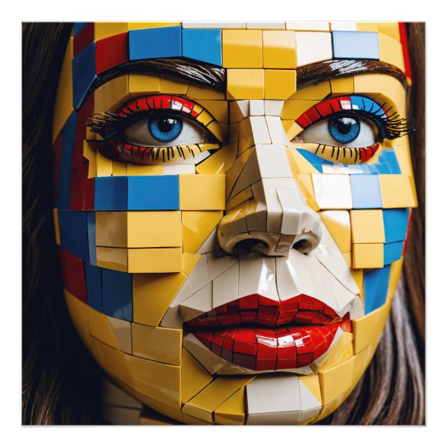 "Blueprint of Humanity" - Kuba Porträtt Fototryck (Framsidan)