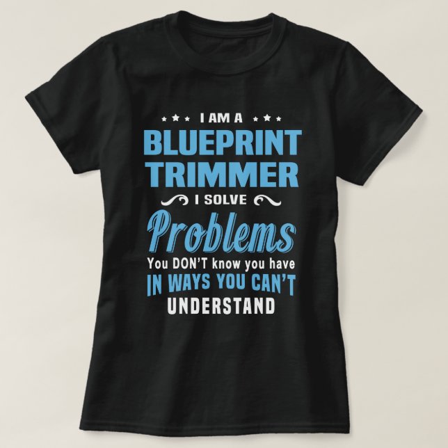 Blueprint Trimmer T Shirt (Design framsida)