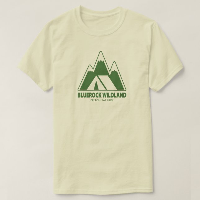 Bluerock Wildland Province Mountain Camping T Shirt (Design framsida)