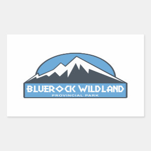 Bluerock Wildland Provinspark Rektangulärt Klistermärke