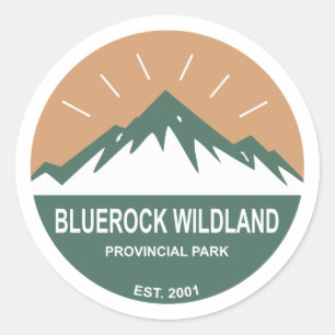 Bluerock Wildland Provinspark Runt Klistermärke