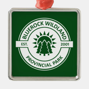 Bluerock Wildlands provinspark Sol Träd Julgransprydnad Metall