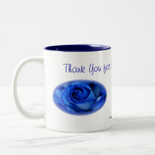BlueRoses TY Mugg-skräddarsy Två-Tonad Mugg