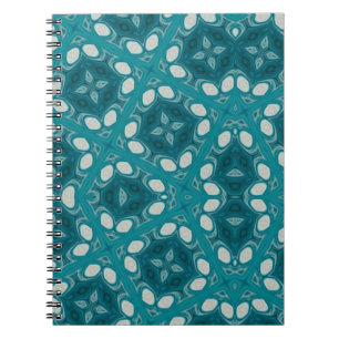 Blues Abstrakt Spiral Photo Notebook Anteckningsbok