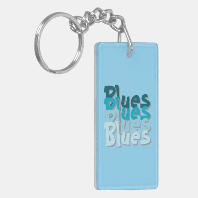 Blues Acrylic Keychain (Vänstra Framsidan)