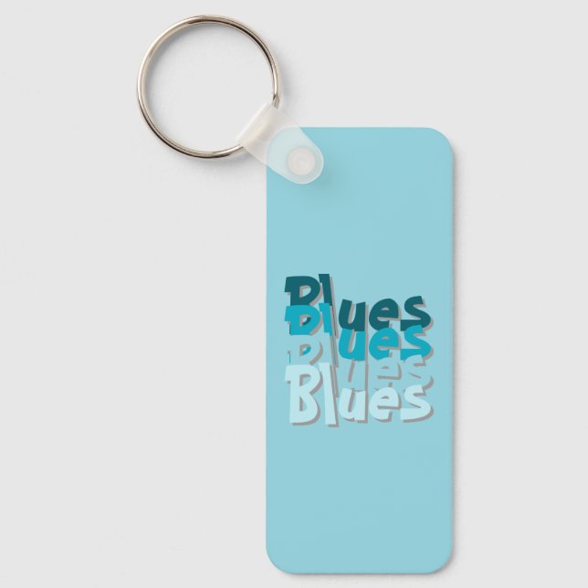 Blues Acrylic Keychain Nyckelring (Framsida)