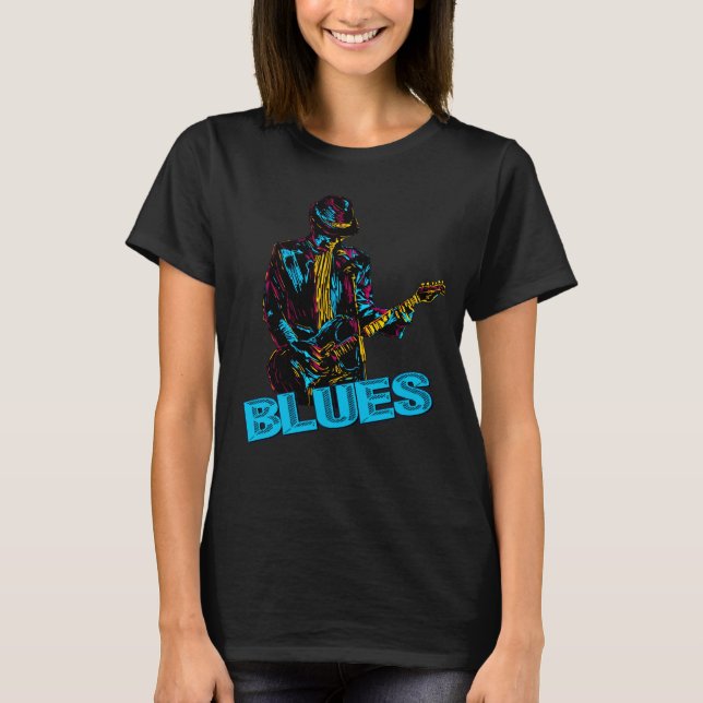 Blues Älskare T Shirt (Framsida)