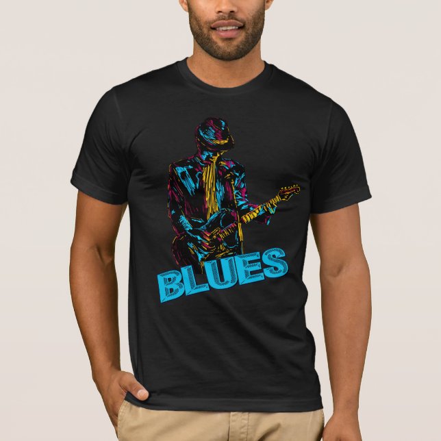 Blues Älskare T Shirt (Framsida)