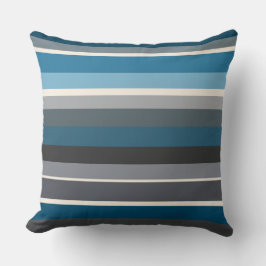 Blues and Grays Rand Kudde