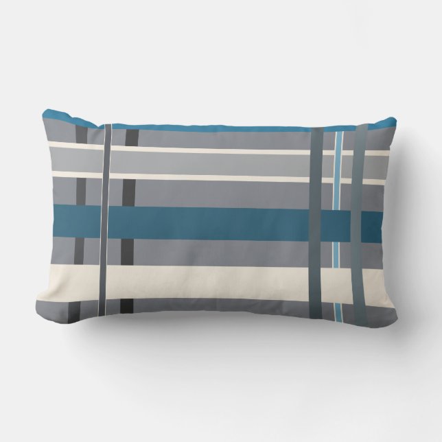 Blues and Grays Rand Lumbarkudde (Framsida)