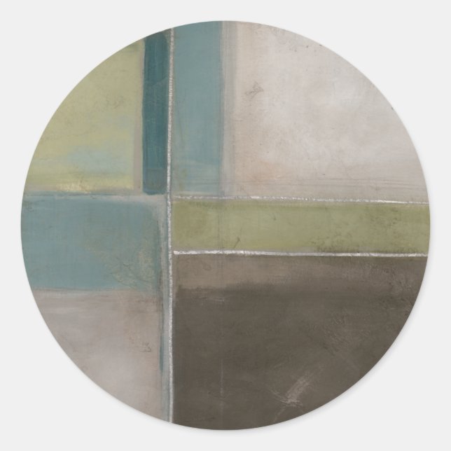 Blues at Dusk II Runt Klistermärke (Framsida)