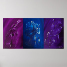 Blues Band Trio Poster