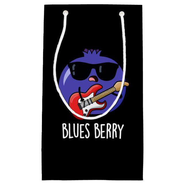 Blues Berry Funny Fruit Pun Mörk BG (Framsidan)