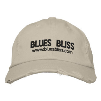 Blues Bliss Distress Cap Broderad Keps