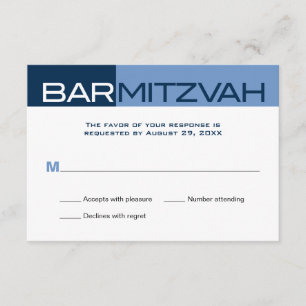 Blues Block Pub Mitzvah Reply OSA Kort
