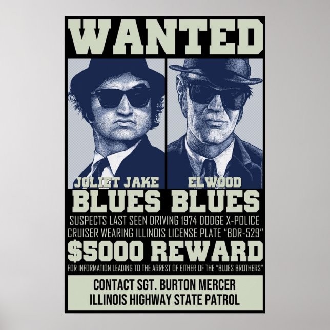 Blues Brothers ville Poster (Framsidan)