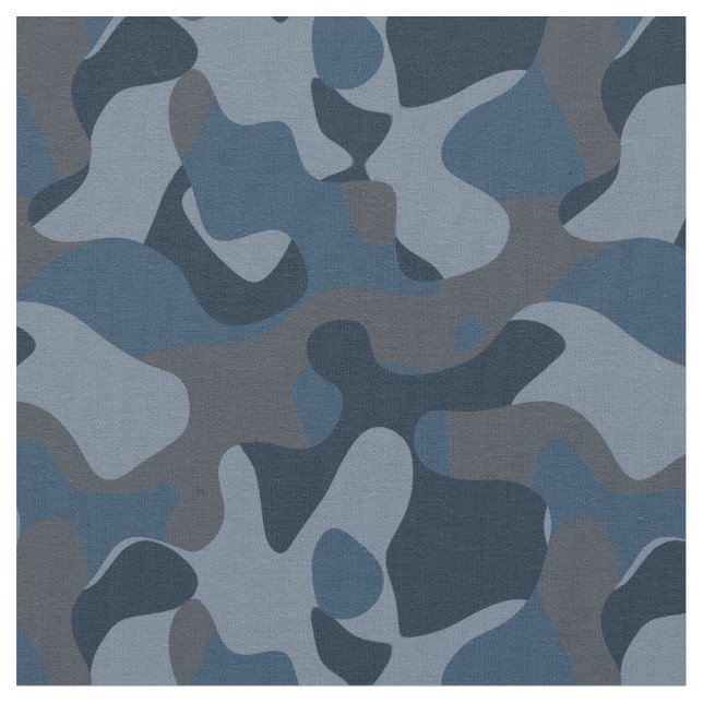 Blues Camo Tyg (Närbild)