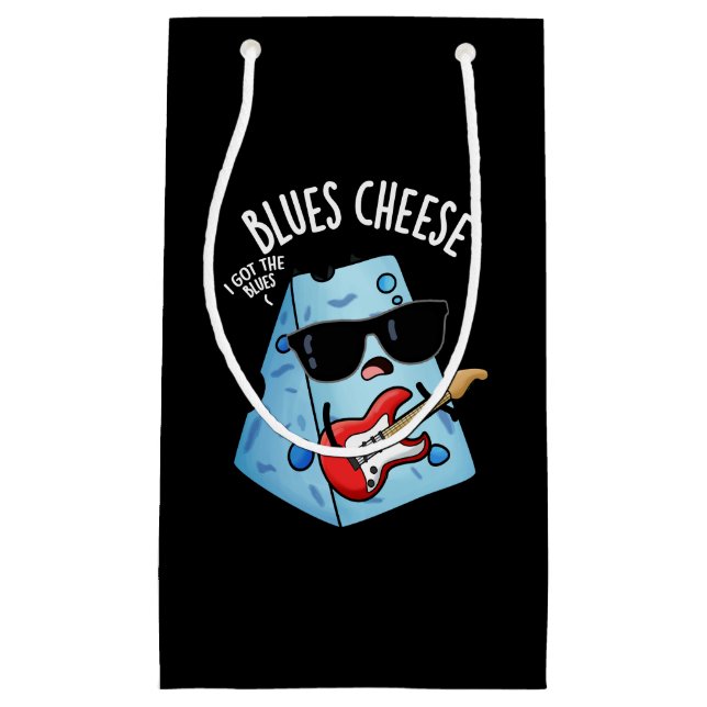 Blues Cheese Funny Food Pun Mörk BG (Framsidan)