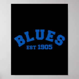 Blues Chelsea Grundad 1905 Fotboll Soccer  Poster