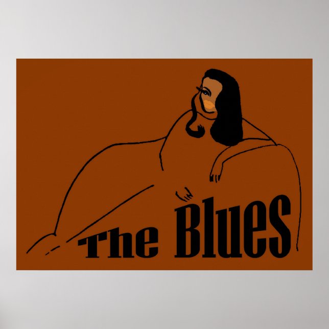 Blues Female Singer Poster (Framsidan)