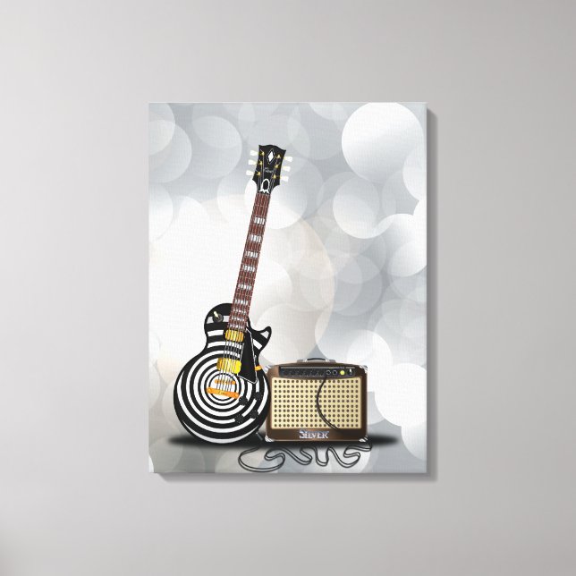 Blues Guitar Canvastryck (Framsida)