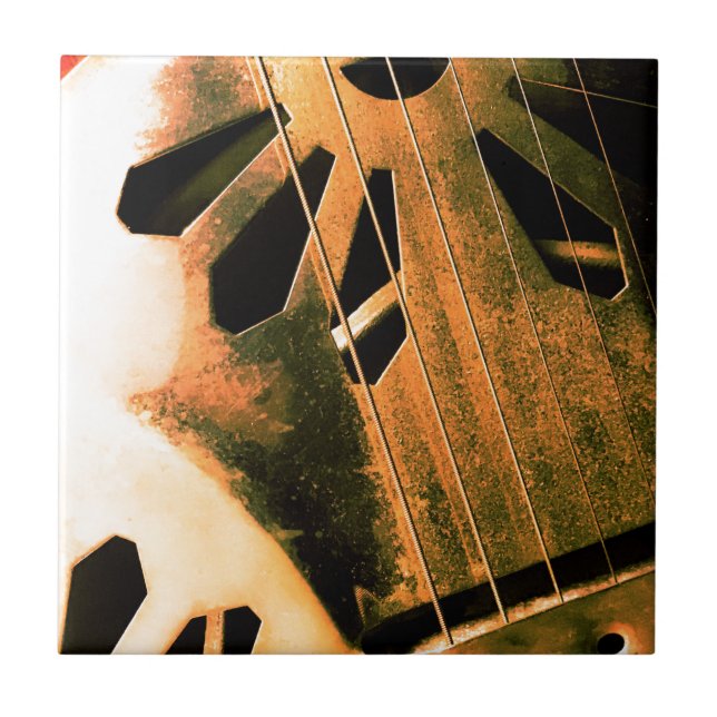 BLUES GUITAR KAKELPLATTA (Framsidan)