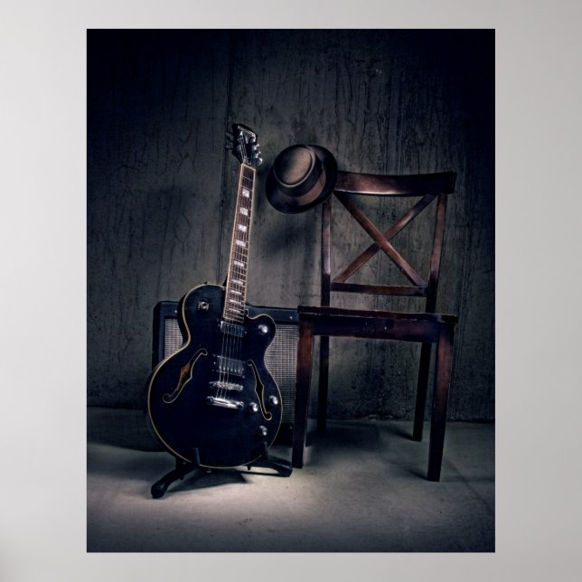 blues guitar poster (Framsidan)