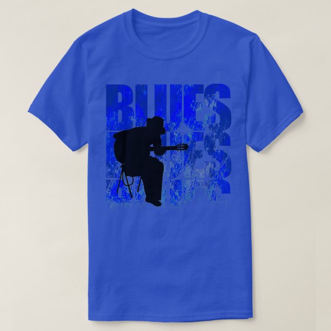 Blues Guitar T Shirt (Design framsida)