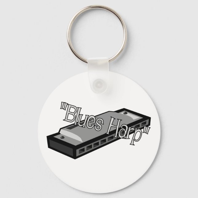 Blues Harp Keychain Nyckelring (Framsida)