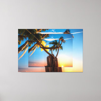 Blues Himmel Canvastryck