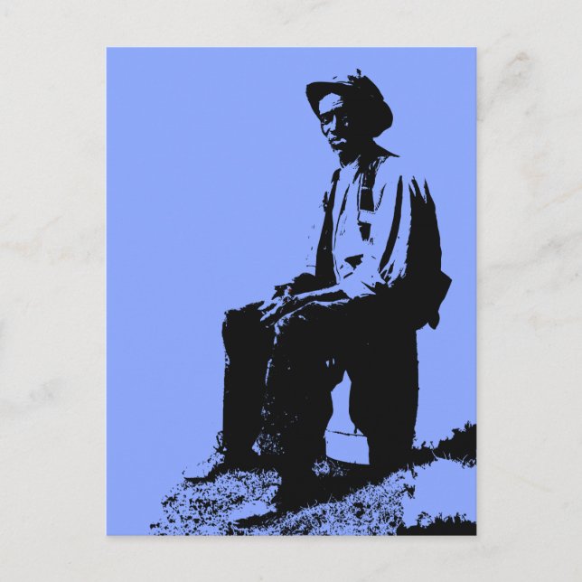 Blues Man Vykort (Framsida)