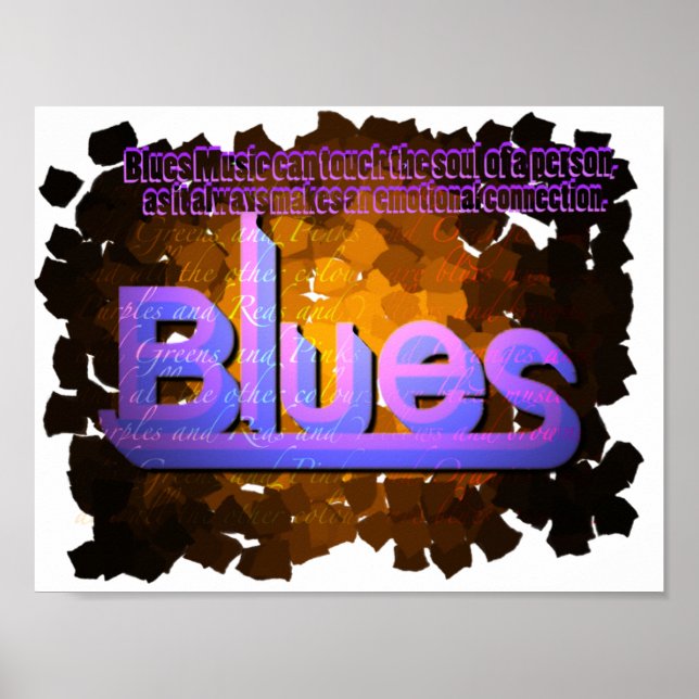 Blues Music Poster (Framsidan)