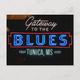 Blues Music Sign Tunica Mississippi Vykort