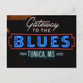 Blues Music Sign Tunica Mississippi Vykort