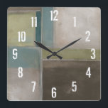 Blues på Dusk II Fyrkantig Klocka<br><div class="desc">Heminredning</div>