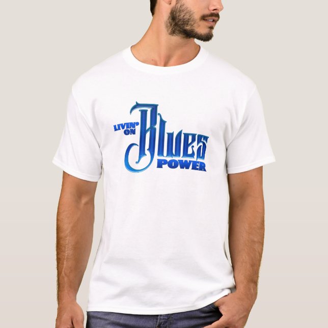 Blues Power T Shirt (Framsida)