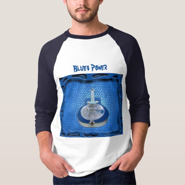 Blues Power T Shirt (Framsida)