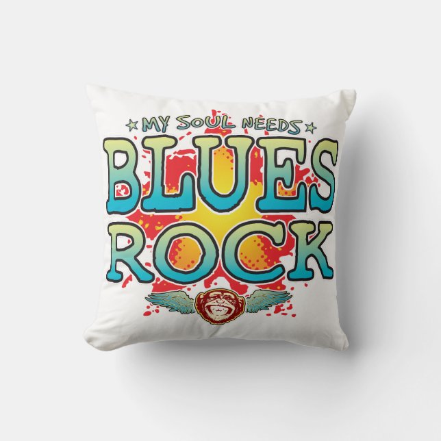 Blues Sten Soul Cushion Kudde (Framsida)