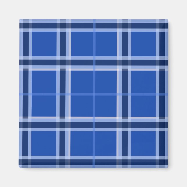 Blues Tartan Magnet (Framsidan)