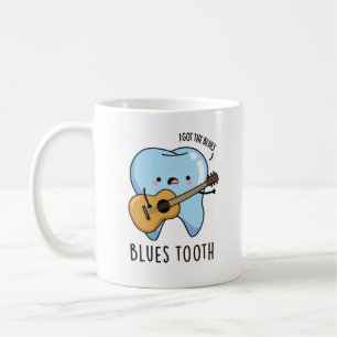 Blues Tooth Funny Dental Music Pun Kaffemugg